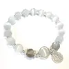Pulsera de Ópalo pulsera de cristal para mujer luz de luna gris ins versátil elegante moderna pulsera de estudiante regalo para novia