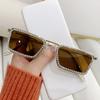Gafas de sol para mujer con montura cuadrada pequeña de forma cóncava, tendencia transfronteriza, moda y2k nueva de Europa y Estados Unidos, gafas de sol con diamantes engastados a mano