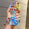 Botão de Descompressão Original Toy Story com Som e Luz Pequeno Brinquedo Periférico Bolsa de Brinquedo Tendência Pequeno Pingente Chaveiro Criativo