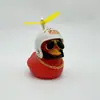 Enfeites de Carro de Pato Quebrando Pato de Natal Andando de Bicicleta Elétrica Decorações de Bicicleta Pato Vermelho Pequeno Interior Pato Amarelo Pequeno