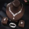Joyas de boda europeas y americanas para damas, joyería africana, traje nupcial, suministros para bodas, collar, pendientes, joyería, traje.