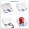 Balanza de Cocina Doméstica I2000 0.1g Báscula para Hornear Té Medicina Herbal Joyería 0.01g Báscula de Plataforma 2000g Báscula Electrónica