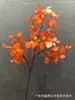 Simulação Multi-ramo Filme Folhas de Eucalipto Folhas de Maçã Casa Casamento Flores Artificiais Sala de Estar Quarto Enfeites Decoração Flores de Segurar