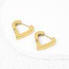 Além-fronteiras europeu e americano joias minimalistas de aço inoxidável estrela cruzada Love Diamond titânio aço brincos de fivela terno