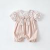 Conjunto Floral de Orelha de Coelho para Bebê 2026 Novo Estilo de Verão Conjunto de Duas Peças com Camisa Fina e Colete para Recém-Nascido