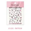 Nuevos Dulces Frescos Sexy 2025 Cruz 3D Estéreo Relieve Pegatinas para Uñas DIY Hecho a Mano Adhesivas Pegatinas para Uñas
