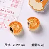 Biscoitos de gatinho simulados, brinquedos de comida em miniatura requintados, decorações para casa de bonecas, acessórios de resina de biscoito, acessórios de resina para DIY