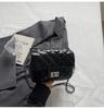 Bolsa de Ombro Única Estilo Chanel para Mulheres 2025 Nova Moda Bordado Acolchoado Pequena Quadrada Versátil Transfronteiriça Corrente Bolsa Transversal