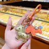 Año del Caballo Llavero Colgante de Oro Oro Puro 999 Hazte Rico al Instante Llavero de Mochila Coche Celebridad de Internet Pequeño Regalo