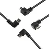 Cabo de Dados Micro5P Ângulo Esquerdo e Direito Cabo de Dados para Celular Android V8 Ângulo de 90 Graus Cobre Puro Cabo de Carregamento USB Ângulo DC
