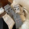 Calcetines Wool Love para Niños de Media Caña Otoño e Invierno Gruesos con Forro Polar Cálidos de Cachemira Lindos de Bambi Calcetines Navideños