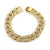 Acessórios Europeus e Americanos Quente Quente hiphop Hip Hop Diamante Pulseira Cubana Pulseira Moda Tendência Joias Masculinas