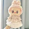 Solo Ropa de Muñeca38cm Labubu Muñeca de Vinilo de Felpa Ropa de Repuesto Labubu Ropa de Muñeca Vestido Mokoko