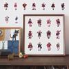 Original 60 piezas de pegatinas Devil Lolita bidimensionales creativas decorativas para cuaderno papelería material para diario de viñetas pegatinas al por mayor