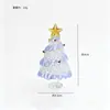 Decorações de árvore de Natal artesanais de Zibo feitas de material de jade escovado, enfeites de Natal, presentes, decorações de mesa para uma atmosfera festiva