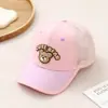 Chapéu de Malha com Proteção Solar Infantil, Boné de Baseball Colorido de Ursinho Fofo para Meninos, Chapéu Respirável de Sol para Verão Venda por Atacado