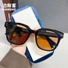 Óculos de Sol Oz3325 Novo Estilo Coreano Armação Preta Óculos de Sol para Mulheres Estilo Ins Moderno Fotografia de Rua Decorativos Óculos Moda