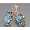 Pendientes Chenrui con temperamento transfronterizo de circonita con gemas y flores multicapa, estilo retro europeo y americano, con hebilla de oreja sencilla