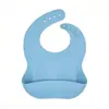 Nuevos baberos de silicona para bebés transfronterizos, baberos de silicona de grado alimenticio para bebés y niños pequeños, venta al por mayor de baberos para alimentar a bebés