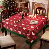 Mantel temático de Navidad para un ambiente festivo, adecuado para fiestas de Año Nuevo y Acción de Gracias, decoración de mesa a cuadros verde y rojo