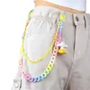 Cadena de Cintura Popular Mismo Estilo Cadena de Pantalón de Resina de Colores Colgante Accesorios de Colgante de Arcilla Blanda Retro de Moda Cadena de Pantalón