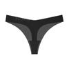 Ropa interior femenina sin costuras de seda helada transfronteriza para yoga y fitness, Deseo puro, Sexy, Cómoda, Transpirable, Refuerzo de algodón puro, Tanga para mujer