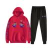 Sudaderas con capucha para pareja de Demon Slayer Ghost Blade transfronterizas, conjunto de dos piezas para hombre y mujer