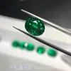 Suministros Wuzhou Zircón Ovalado, Circonita Cúbica, Verde Esmeralda Forma de Huevo Piedras Sueltas, Joyería, Accesorios para Ropa y Gemas