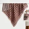 Pañuelo cuadrado de terciopelo de doble cara, dos tonos, estampado de leopardo, de alta gama, vintage de los 90, chal cálido para mujer, pañuelo de cuello de lujo ligero