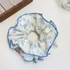 Lazo para el Cabello de Encaje Azul Sal Marina, Lazo para el Cabello Dulce y Versátil, Cuerda para el Cabello de Alta Gama Accesorios para el Cabello