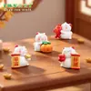Linda Figura de Gato de la Suerte para Recaudar Riqueza en Micro Paisaje Kawaii Muñeca de Granos Accesorios Decorativos DIY para Casa de Muñecas Mini Adorno de Escritorio