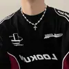 Collar Cruzado con Perlas para Hombre Cadena Minimalista para Clavícula de Mujer Diseño de Nicho Hip-Hop Joyería de Alta Gama