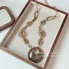 Nuevo Estilo Collar Melard Estampado Leopardo Gamuza Clip para Gafas Billetera Cadena Decorativa Larga Cadena de Sujetador Suave para Mujer