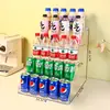 Estante para bebidas, expositor acrílico para caja registradora, estante pequeño de niveles para exhibición de cigarrillos y medicamentos para tienda de conveniencia