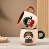 Xiaohongshu Douyin Era Retrô Caneca de Cerâmica Criativa Casal Masculino e Feminino Caneca de Cerâmica Presente Personalização