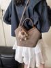 Bolso Cubo de Moda Versátil Transfronterizo 2026 con Textura, Bolso de Hombro y Cruzado de Bloques de Color Sencillos, Bolso de Mano Pequeño para Mujer
