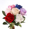 Rosa de flanela flor artificial flor de seda flor artificial presente comércio exterior flor decorativa sala de estar sala de jantar hotel mesa de jantar exposição flor
