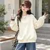 Otoño 2026 Nueva Sudadera Redonda para Niñas Corazón de Amor Moda Elegante Tallas Mediana y Grande Niñas Manga Larga Cálida Superior Invierno