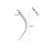 Varilla guía de acero inoxidable con roscas interna y externa, Aguja guía perforadora, Aguja para perforación de oreja, Aguja extractora de aretes para oreja, Herramienta auxiliar para anillo de ombligo