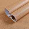 Papel de Parede Autoadesivo Atacado Linho Cor Pura Papel de Parede Autoadesivo Impermeável Quarto PVC Transfronteiriço Rolo Pequeno Padrão de Tecido Adesivos de Decoração para Casa