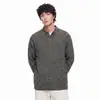 Ropa para Hombre LKTM 26AW Estilo Old Money Sudadera Desestructurada de Cuello Henley para Hombre y Mujer Corte Holgado Elástica Resistente a las Arrugas Top Casual