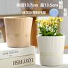 Vaso de Flores Cerâmico Estilo Ins Nórdico fosco simples para interior Phalaenopsis tulipa verde vaso grande para plantas verdes
