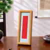 Nuevo marco de fotos estilo chino de madera maciza con uniones de mortaja y espiga y esquinas redondeadas, un artículo creativo de bricolaje para decorar y exhibir fotos, caligrafía y pinturas