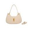 Bolsa Quente Transfronteiriça Padrão de Pedra Bolsa Elegante 2024 Novo Ins Retro Lock Bolsa de Ombro Crossbody Bolsa Feminina