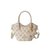 2026 Bolso Cesta Floral Vintage Nuevo para Mujer con Colgante Lindo, Bolso de Mano, Bolso Cubo Cruzado, Bolso Versátil para el Trabajo