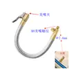 Tubo de extensión de adaptador de bomba inflable para coche, adaptador de conexión rápida de cobre para boquilla de inflado de llanta de tesoro inflable