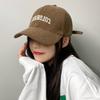 Café Deep Top Big Head Baseball Cap Mulheres Outono e Inverno All-match Rosto bordado mostrando pequeno largo Duck Duck Tongue Hat Moda Masculina