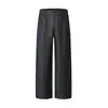 Pantalones casuales para hombre OT de mezcla de lyocell y lino, nueva colección de otoño, estilo recto holgado