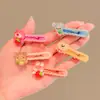 Pinza para el Pelo de Bebé Linda Clip de Dibujos Animados para Niños Flequillo Clip de Color Caramelo Clip de Flor para el Pelo Niña Mechones Laterales Clip de Pato
