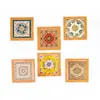 Posavasos de Placa Aislante Térmico para el Hogar Estilo Xinjiang, Posavasos Cerámicos Estilo Étnico, Souvenirs, Posavasos con Relieve Tridimensional